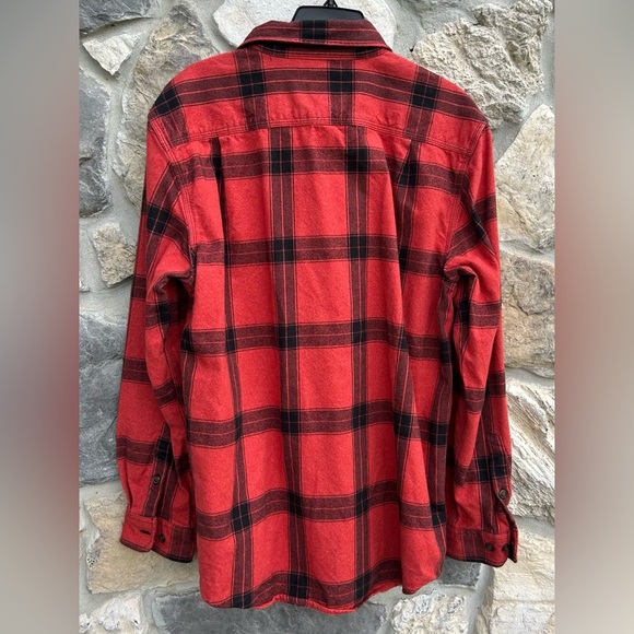Carhartt Mens Shacket Sz M Heavy Flannel Button Front Shirt Outdoor Work Plaid - Picture 2 of 7